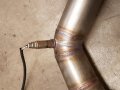 Volvo 3 inch downpipe met kat