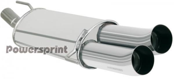 Powersprint Edelstahl Sportschalldämpfer